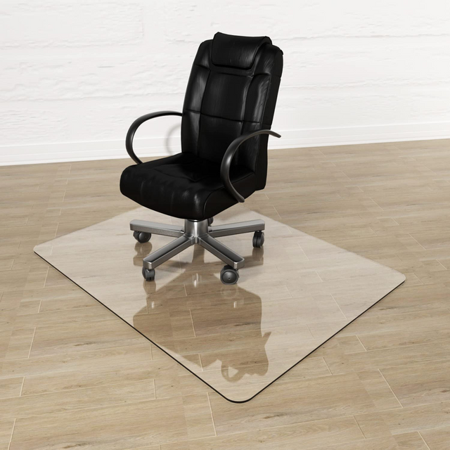 5 Star Office Chair Mat Hard Floors PVC Lipped 900x1200mm Clear Transparent 124289 F